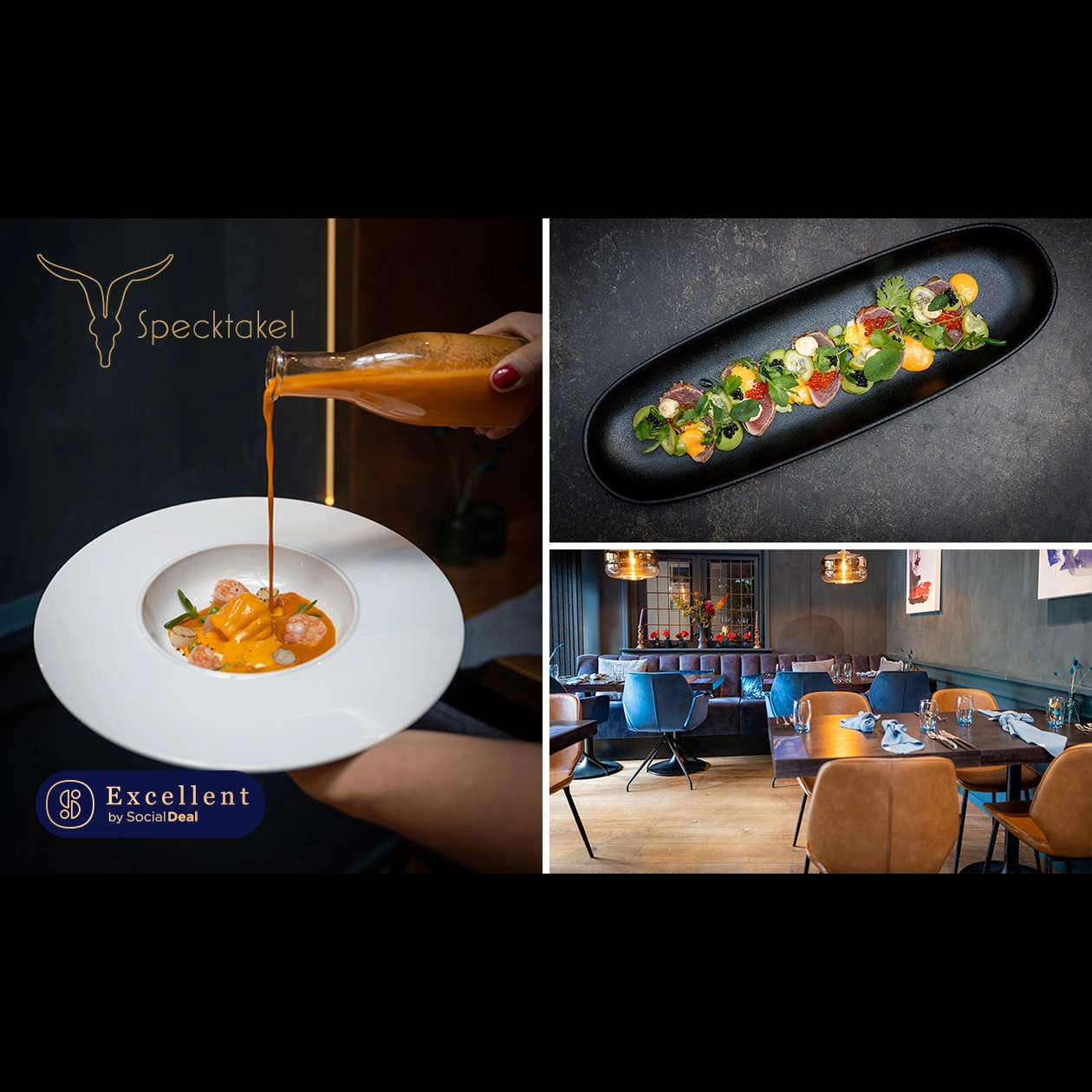 2- of 3-gangendiner à la carte bij Specktakel